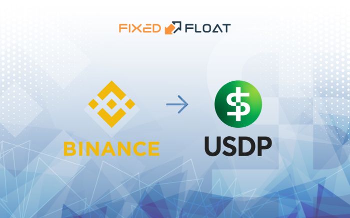 Exchange Binance Coin to USDP