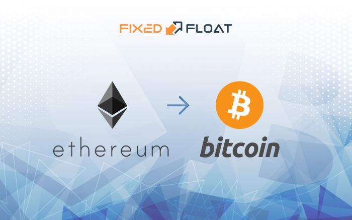 Câmbio Ethereum por Bitcoin