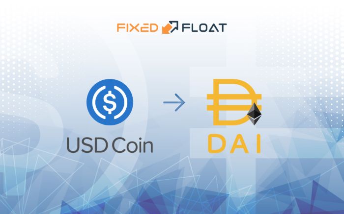 Exchange USD Coin to DAI (ERC20)